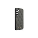 Guess GUHCS23SG4GFGR S23 S911 grey/grey hardcase 4G Metal Gold Logo