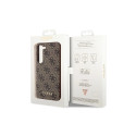 Guess GUHCS23SG4GFBR S23 S911 brown/brown hard case 4G Metal Gold Logo