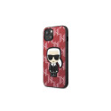 Karl Lagerfeld KLHCP13MPMNIKPI iPhone 13 6.1" hardcase red/red Monogram Ikonik Patch