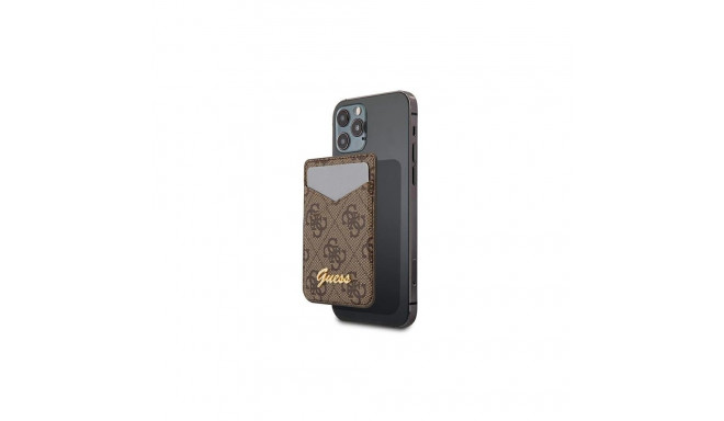 Guess Wallet Card Slot GUWMS4GTLBR MagSafe 4G brown/brown