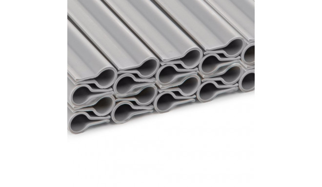 Clips for net fence screen strips 200g/m2 19cm - light grey