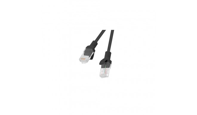 PATCHCORD CAT.5E UTP 1.5M BLACK FLUKE PASSED LANBERG 10-PACK