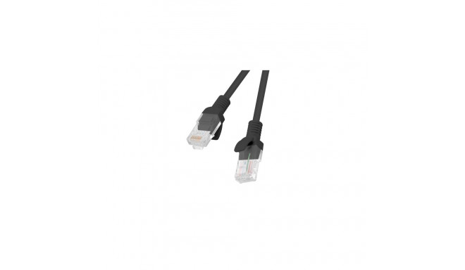 PATCHCORD CAT.5E UTP 3M BLACK FLUKE PASSED LANBERG