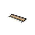 PATCH PANEL 24 PORT 1U 19" CAT.7 FTP WITH CABLE ORGANIZER SHIELDED BLACK LANBERG