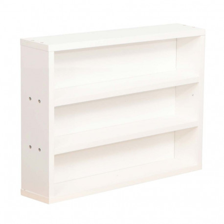 Riiul LESTER 48x10xH36cm, valge melamiin