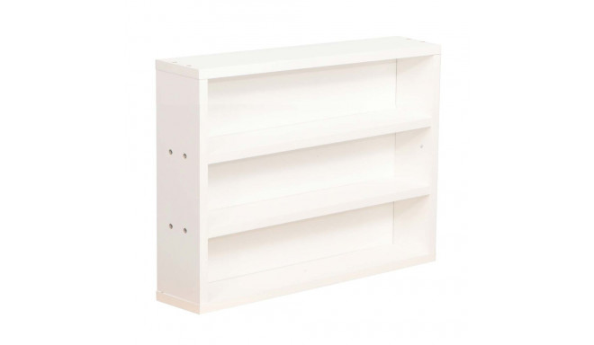 Riiul LESTER 48x10xH36cm, valge melamiin