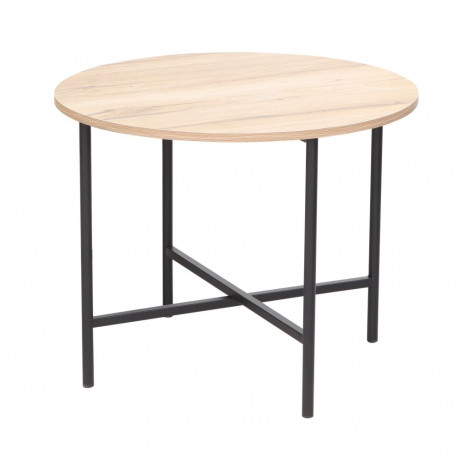 Coffee table HANNES 60x60xH48cm, rustic melamine