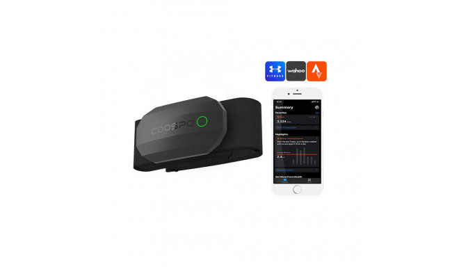Chest Heart Rate Monitor Coospo H808S-B compatibile with z: Strava, wahooo, mapmyfitness etc.
