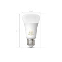Philips Hue LED smart lamp, White Ambiance, E27