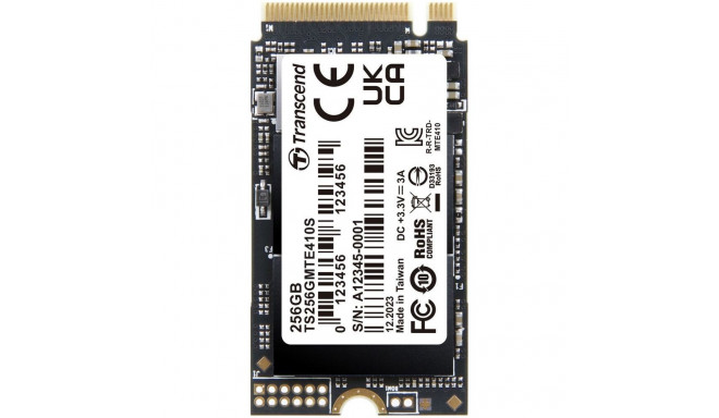 Transcend 410S 256GB M.2 2242 PCI-E x4 Gen4 NVMe SSD (TS256GMTE410S)
