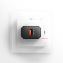 Axagon seinalaadija 1x port USB-A, QC3.0/AFC/FCP/Apple, 18W | ACU-QC18