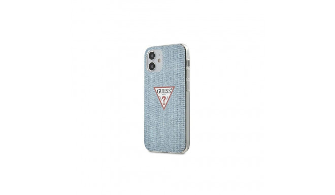 Guess GUHCP12SPCUJULLB iPhone 12 mini 5.4" helesinine kõvakate Jeans Collection