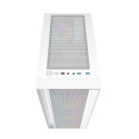 Gembird Fornax 4000W ARGB mänguri ATX arvutikorpus, Midi Tower, taustvalgustus, valge