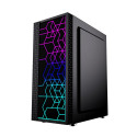 Gembird Fornax 2500 ARGB Gaming ATX arvutikorpus, Midi Tower, taustvalgustus, must