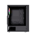 Gembird Fornax 2500 ARGB Gaming ATX computer case, Midi Tower, backlight,  Black