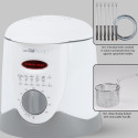 Clatronic FFR 2916 Single 1 L Stand-alone 900 W Deep fryer Grey, White