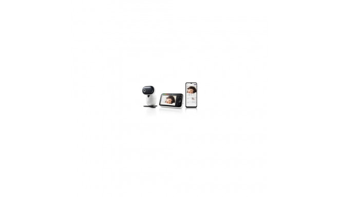 Motorola PIP1610 HD CONNECT 5.0" Wi-Fi HD Motorized Video Baby Monitor, White/Black