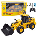 Koparka Buldożer Zdalnie Sterowany RC 2.4G 9CH Żółty