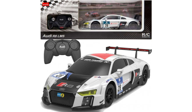Auto R/C 1:24 kaugjuhitav sportlik AUDI R8 LMS valge