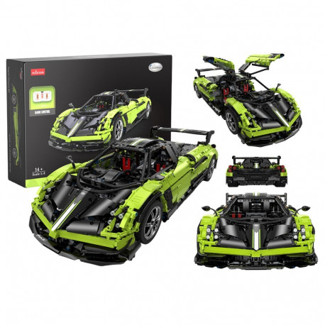 Klocki Konstrukcyjne Auto RC Rastar 1:8 Pagani Huyara BC Zielone 2896 Elementów
