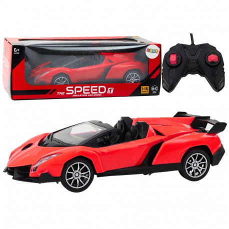 zdaljuhitav RC 1:16 punane sportauto