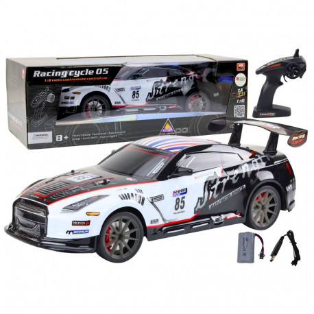 Duże Auto Sportowe Zdalnie Sterowane RC 1:8 Światła Dźwięki
