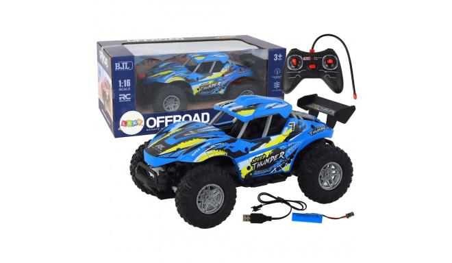 Auto 1:16 Zdalnie Sterowane Off-Road Samochód Terenowy RC Niebieski