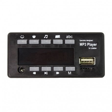 paneelmuusikakeskus akutoitega sõidukile A011 24V