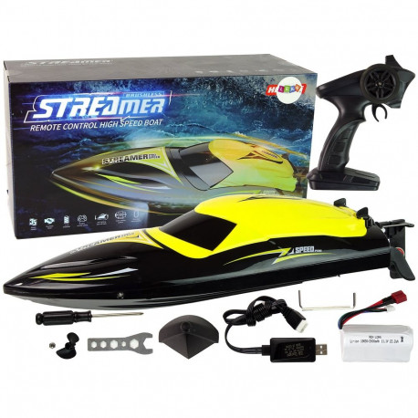 Motorówka R/C 2,4G kollane 35 km/h