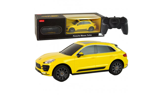 Auto R/C Porsche Macan Turbo 1:24 Rastar kollane