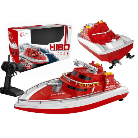 Łódź HI60 kaugjuhitav R/C 1:28 punane