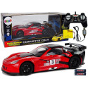 Auto Sportowe Wyścigowe R/C 1:18 Corvette C6.R Czerwony 2.4 G Światła