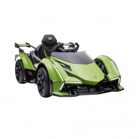 Lamborghini akuauto GT HL528 LED-tuled MP3 kaugjuhtimispult, roheline