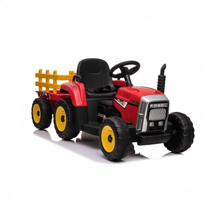 Traktor XMX611 punane akuga järelkäruga