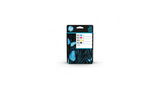 HP 963 - 4-pack - black  yellow  cyan  magenta - original - ink cartridge