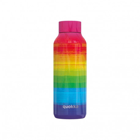 Quokka Solid - Butelka termiczna ze stali nierdzewnej 510 ml (Rainbow)