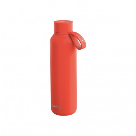Quokka Solid With Strap - Butelka termiczna ze stali nierdzewnej 630 ml z paskiem (Orange)