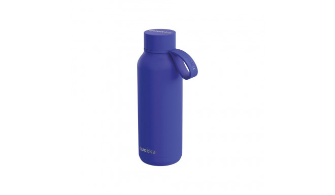 Quokka Solid With Strap - Butelka termiczna ze stali nierdzewnej 510 ml z paskiem (Dusk Blue)