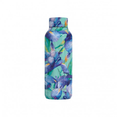 Quokka Solid - Butelka termiczna ze stali nierdzewnej 510 ml (Blue Irises)