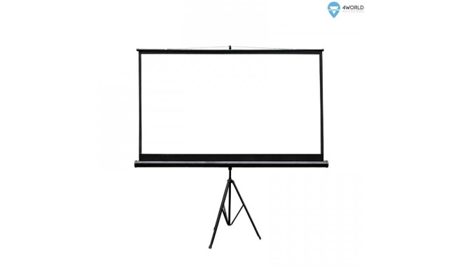 4World Projection screen with stand 186x105 (84'', 16:9) Matt White