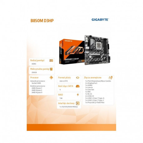Motherboard B850M D3HP