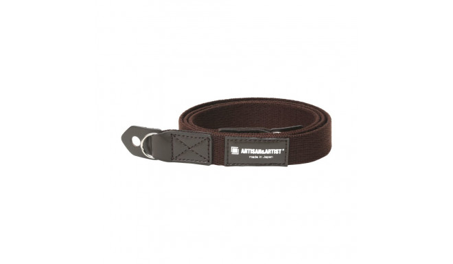 Artisan & Artist I ACAM-102AA I Slim Cloth Strap (w/Ring-type/Eyelets) Brown