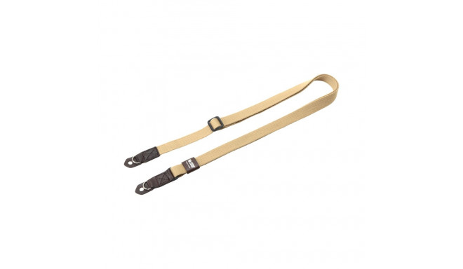 Artisan & Artist I ACAM-100AA I Slim & Soft Cloth Camera strap - Leica M/mirrorless (w/Ring) Beige