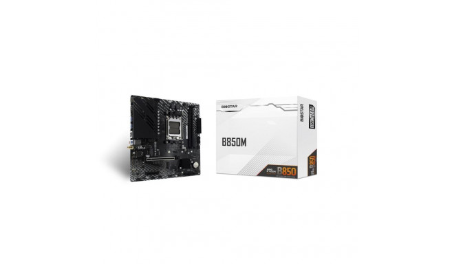 Mainboard|BIOSTAR|AMD B850|SAM5|Micro-ATX|1xPCI-Express 4.0 4x	|1xPCI-Express 4.0 16x|2xM.2|1xHDMI|1