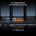 Wireless Router|TP-LINK|Wireless Router|6500 Mbps|Wi-Fi 7|3x10/100/1000M|1x2.5GbE|LAN \ WAN ports 1|