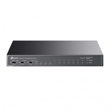 Switch|TP-LINK|Desktop/pedestal|8x10Base-T / 100Base-TX|1xSFP|2xRJ45|PoE+ ports 8|65 Watts|TL-SL1311