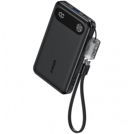 "ANKER PowerBank 10.000mAh 22.5W 2x USB-C 1x USB-A inkl. Display und Lanyard schwarz"