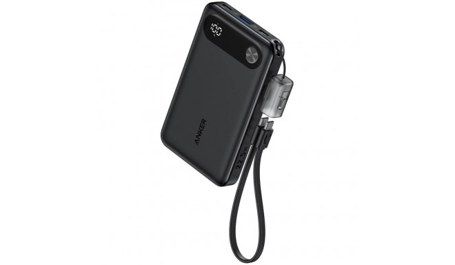 "ANKER PowerBank 10.000mAh 22.5W 2x USB-C 1x USB-A inkl. Display und Lanyard schwarz"