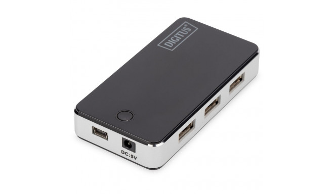"DIGITUS USB-Hub 7-Port 2.0->7xA2.0 m.Netzteil schwarz"