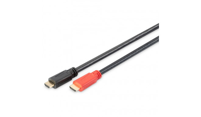"DIGITUS HDMI Anschlusskabel Ethernet,Verstärker,10m,schwarz"